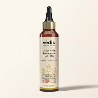 Vanya Root Stimulating Ayurvedic Hair Oil | Hair Growth Oil With Fenugreek + Sesamum + Sage - Customized Anti Hair Fall Control Oil - 100ml