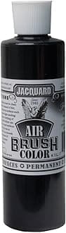 Transparent Black Airbrush Paint by Jacquard 8 oz