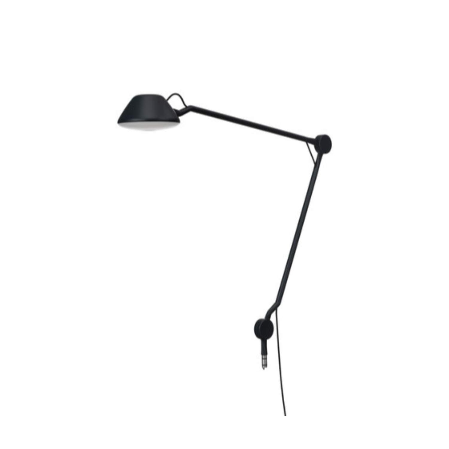 AQ01 Plug-in LED Desk Lamp, Designed by Anne Quist, Efficiency A++, Aluminium Shade, Lacquered, 5 x 45 x 44 cm, Black (62698408)