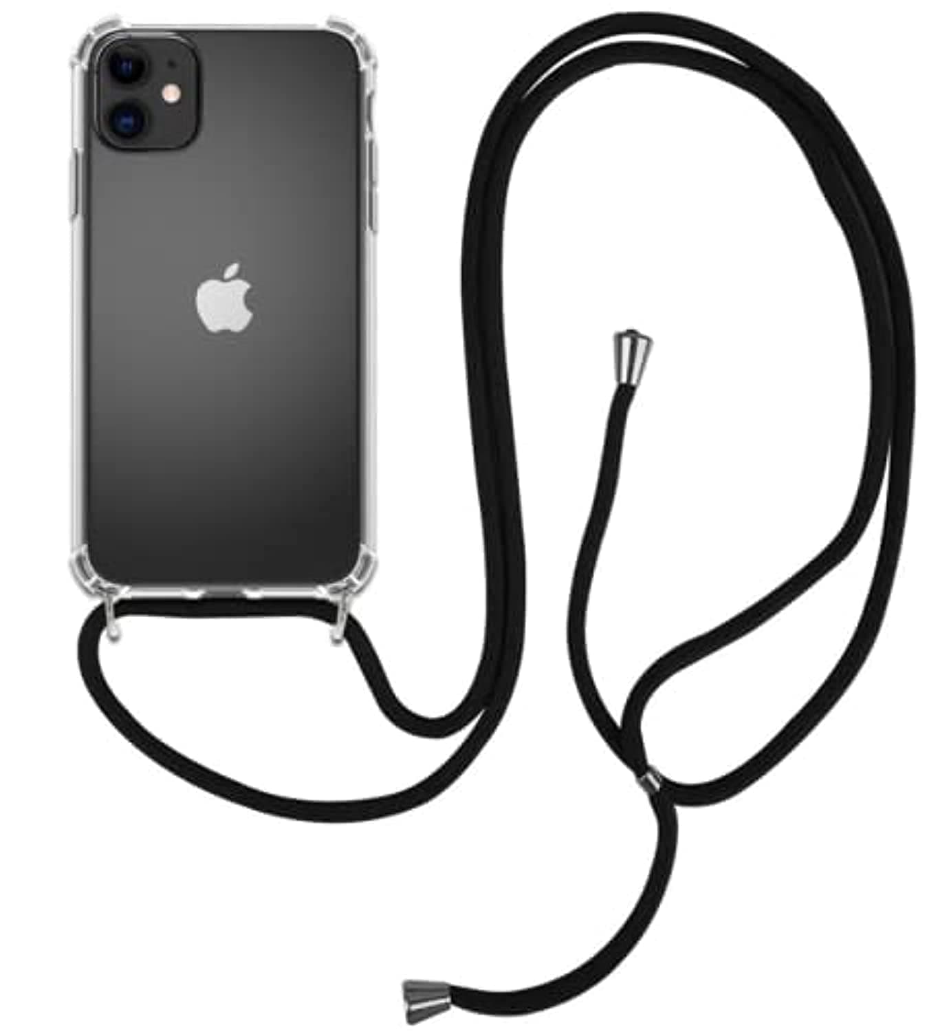iPhone 13 Pro Max Black Crossbody Case Cell Phone Lanyard for around the shoulder, Phone Safety Adjustable Phone Strap, Best Smartphones Lanyard with Full Coverage Case (iPhone 13 Pro Max)