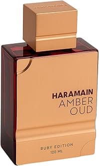 Amber Oud Ruby Edition - Arabian Perfume for Women and Men - Unisex Amber Perfume - Long Lasting Perfume for Men and Women - 4 oz