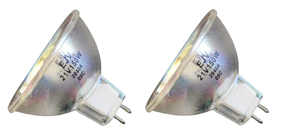Donar 2pcs EJV 21V 150W Bulb for Dolan Jenner Fiber Lite 170 , 180 High Intensity Illuminator , Fiberlite MI-150 170-D 175 176 , Fiber Optic Illuminator PL-800 PL-900 MI-151 MI-1511 PL900-A1 PL901-A1