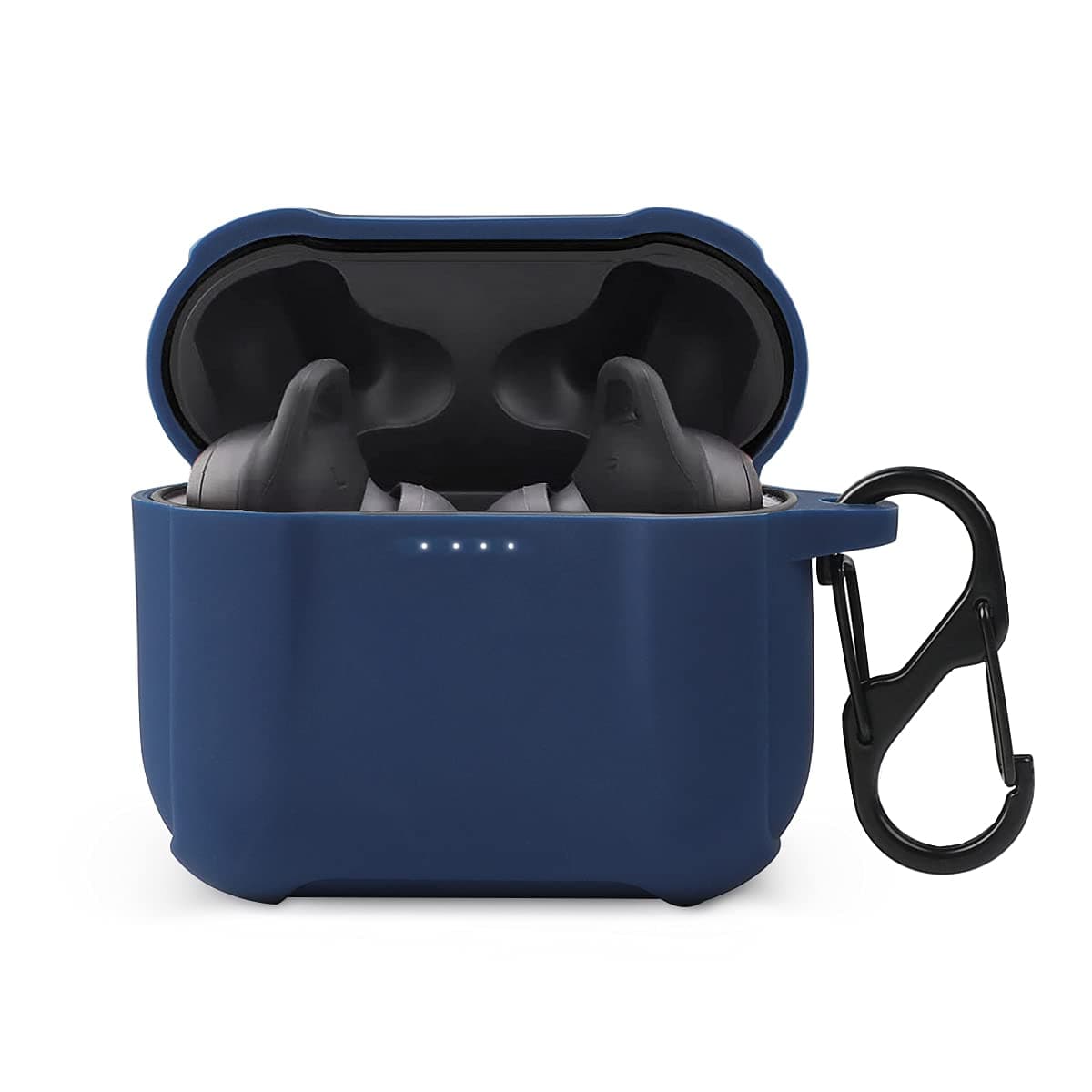 Haotop Protective Silicone Case Cover Compatible with Skull-Candy Indy EVO(Not for Skull-Candy Indy) (Midnight Blue)