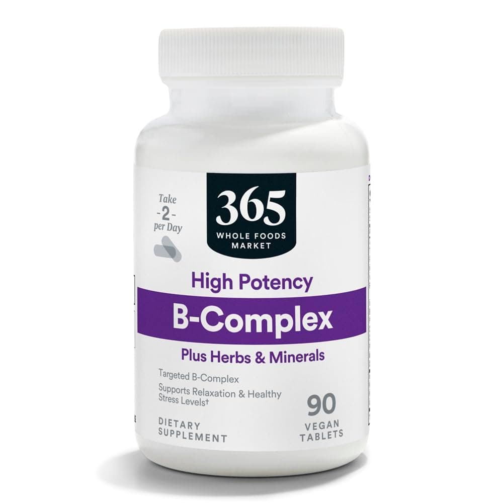 High Potency Vitamin B Complex with Herbal Support Tablets, 90 CT