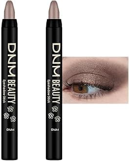 evpct 2Pcs Cream Eyeshadow Sticks Set for Eyes Waterproof, Taupe Shimmer Matte Eye shadow Stick Pencil Pen Bulk sombras en crema para ojos 19+19