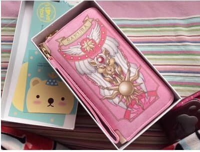 CARDCAPTOR SAKURA Pink Wallet Handbag Pink