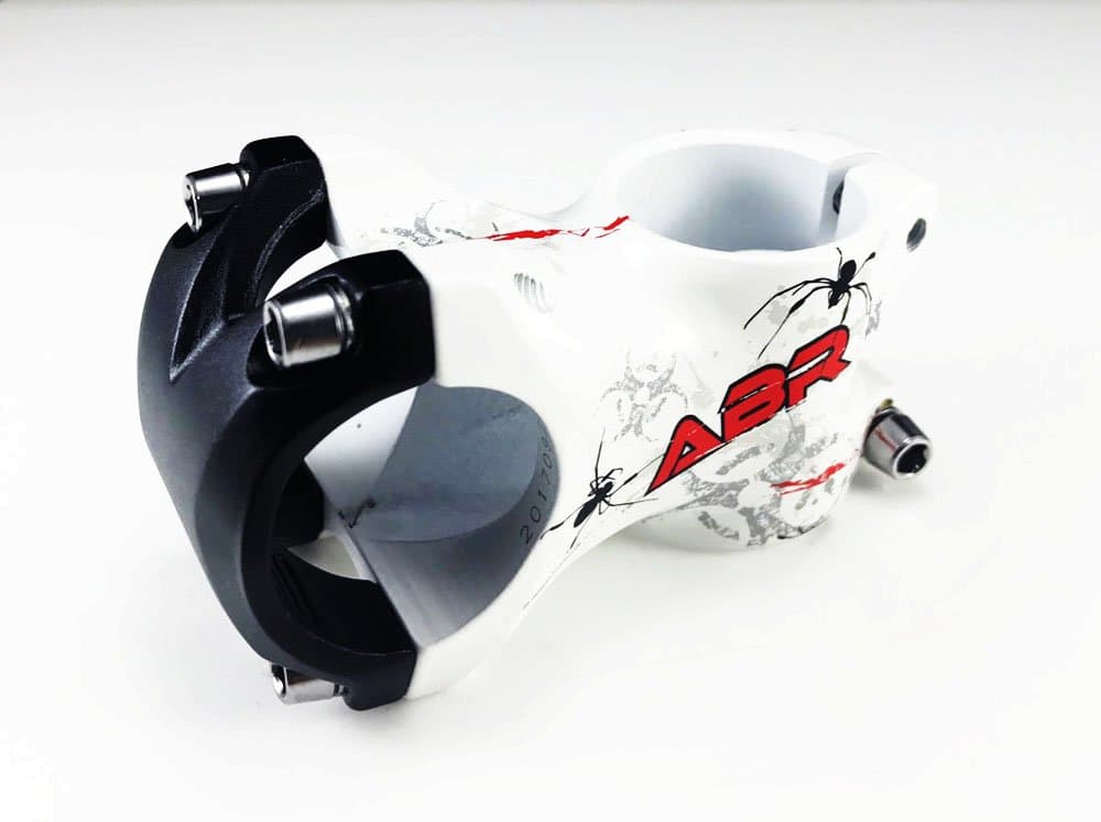 ABR Spider 3D Alloy Short Stem 31.8 x 50mm,Bike Stem for Freeride MTB BMX,White