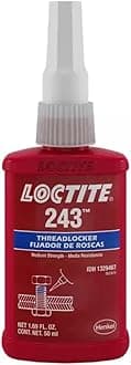 Loctite1329467 243 Blue Medium Strength Threadlockers, 1.69 Ounces, 50 mL, 3/4" Thread