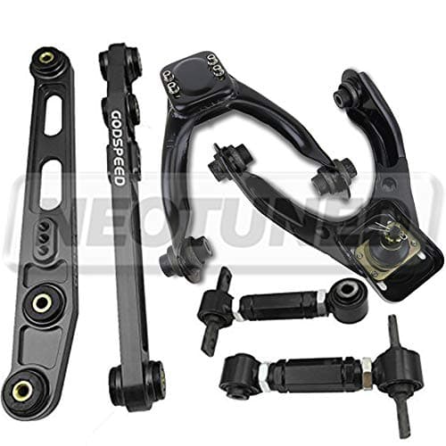 96-00 CIVIC EK BLACK FRONT UPPER CAMBER + GEN1 REAR CAMBER + GODSPEED LOWER CONTROL ARM LCA
