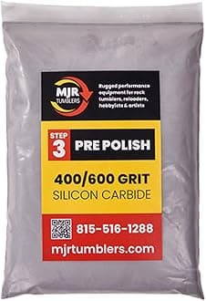 MJR Tumblers Refill Grit Kit for 12 LB Rock Tumblers Silicon Carbide Aluminum Oxide Media Polish