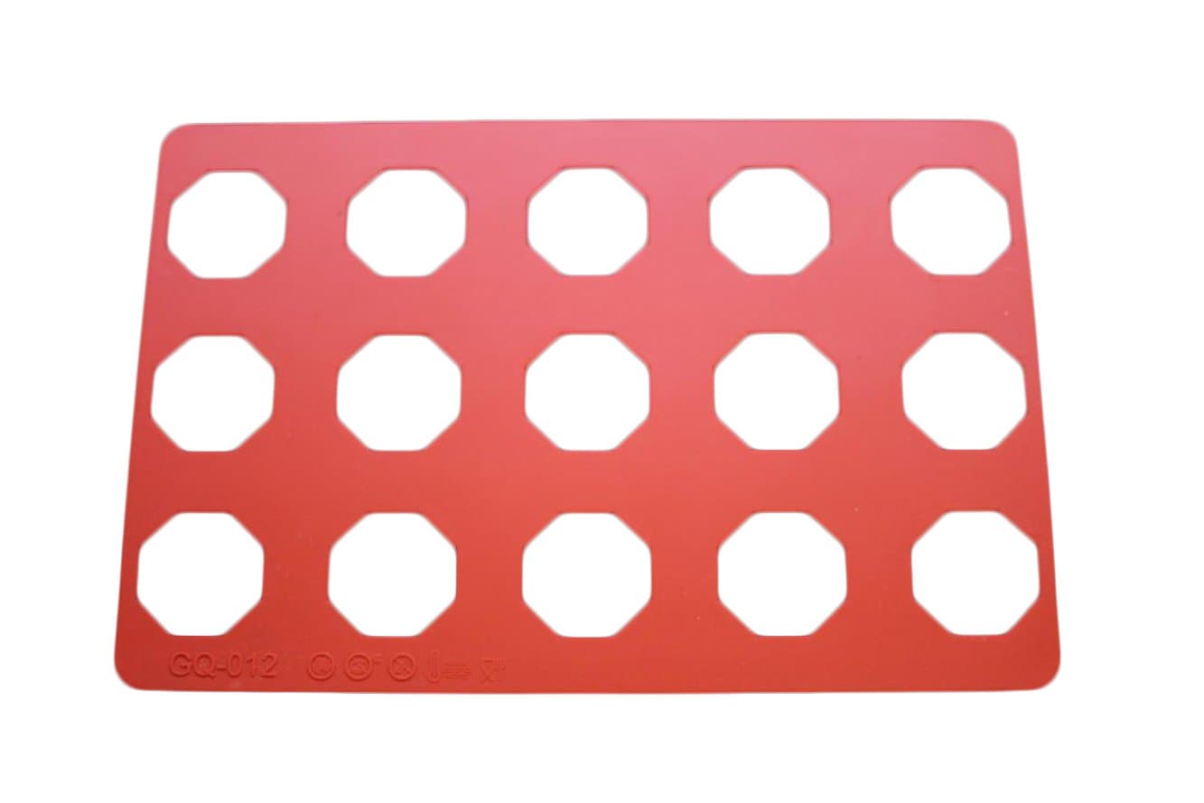 Chocolate Stencil Mould (GQ012, Silicone Octagon)