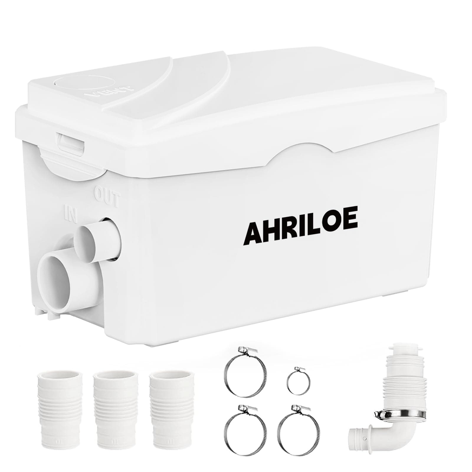 450W Sink Pump, Macerator Pump with 3 Inlets/1 Outlets, Sewage Pumps for Sink, Laundry, Basement (Not for Toilet)