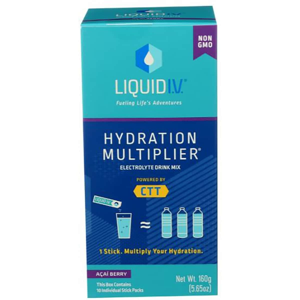 Liquid I.V. IV Acai Berry Hydration Multiplier Electrolyte Drink Mix, 5.65 OZ