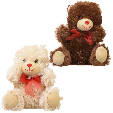 7 inch Plush Chocolate Scented Bears (Set of Two)