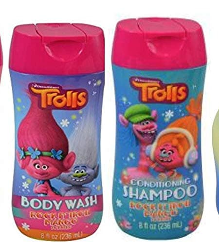 TROLLS Inspired Bath Set: Body Wash and Shampoo