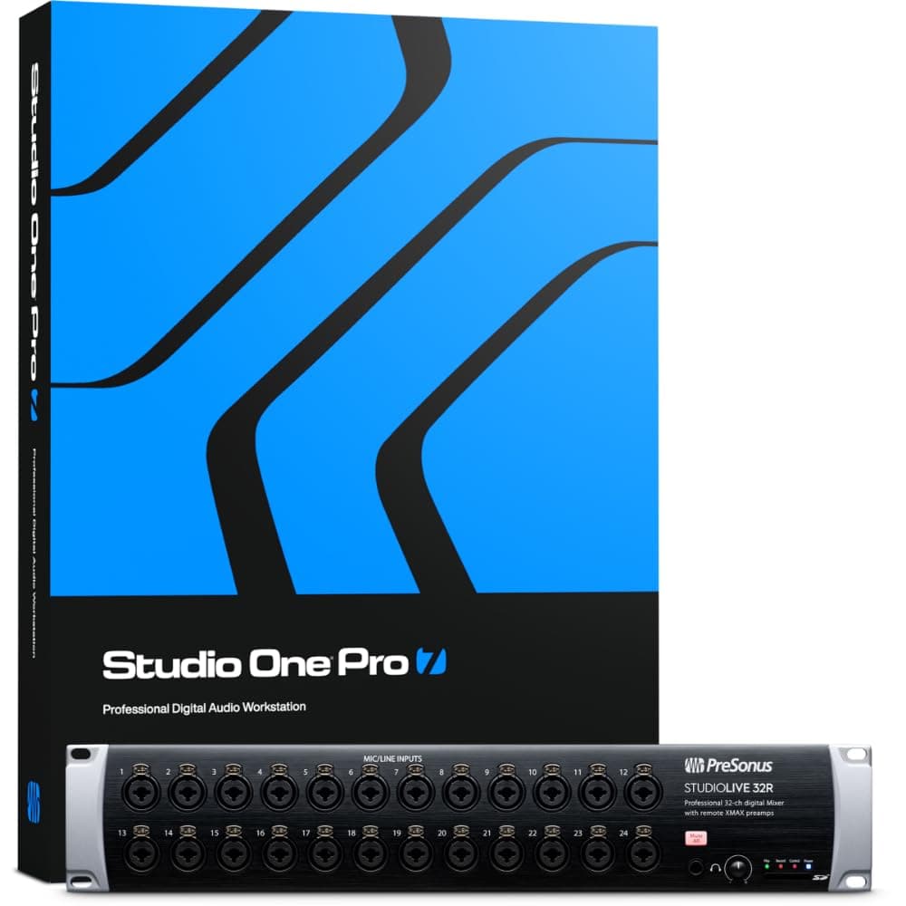 PreSonus StudioLive 32R, 34-input, 32-Channel Rack Mixer, Stage Box and Audio Interface