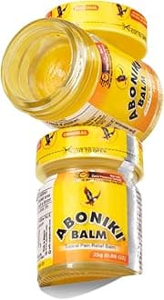 Aboniki Powerful Topical Pain Relief Balm with Natural Ingredients | Powerful Analgesic Soothing Relief for Joints & Muscle Pain, Soreness, Cramps | Long Lasting Full Body Rub (2 Glass Jars)