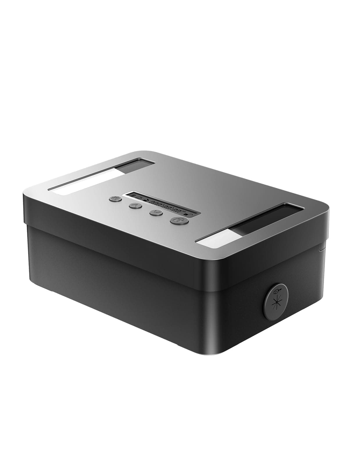 Metal Time Lock Box with Emergency Unlocking, Phone Timed Locked Box with Timer, Timed Locking Container, Audio Prompt, Self-Discipline Gift, 365 Days Max for Cellphone/Medication