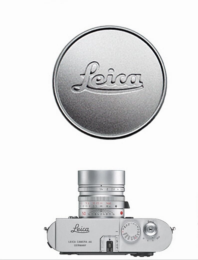Qs-C Metal Silver Lens Cap Front Cover Compatible with Leica L39 E39 Caliber Lens Voigtlander Zeiss Summicron Summaron Summilux Elmar Elmarit Jupiter, Internal Diameter 42mm(1.65in) (Silver)
