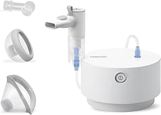 X105 Advanced All-in-One Compressor Nebuliser Machine for Both Adults and Kids, Compressor Steam Inhaler Machine for Treating Acute and Chronic Respiratory Conditions