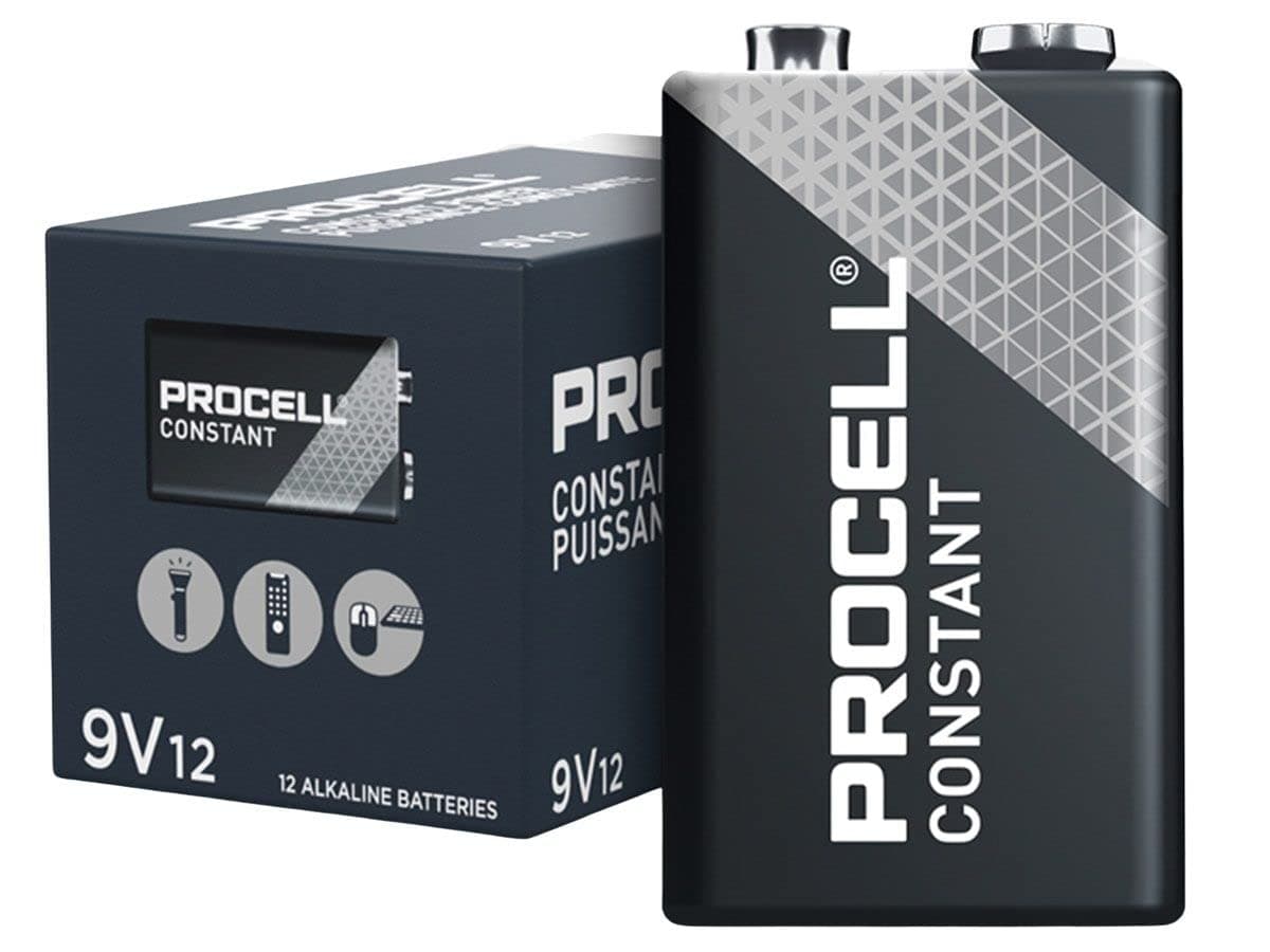 PROCELL Duracell Duracell Alkaline Batteries, 9V, 12/Box