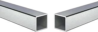 Stainless Steel Square Tubing Tube 25mm x 25mm x 1.5mm x 870mm, 1" x 1" x 3/50" x 34.25" Long, 2 Pack 304 SS Square Tubings 1.5mm Thickness Polished Finished from Bopaodao