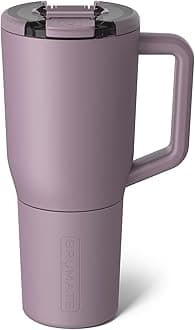 Müv - 35oz 100% Leak Proof Insulated Coffee Mug with Handle & Lid - Stainless Steel Coffee Travel Mug - Double Walled Coffee Cup (Lilac Dusk)