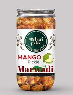 Marwadi Mango Pickle Homemade Fresh Mango/Aam Ka Aachar(400G) - Mother’s Recipe | Organic North Indian Pickle | Mango Pickle | Traditional Home Made Achaar
