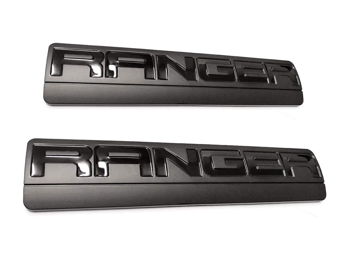 2x Black RANGER Emblems, 3D Badge Fender Replacement for F150 F250 2006-2011