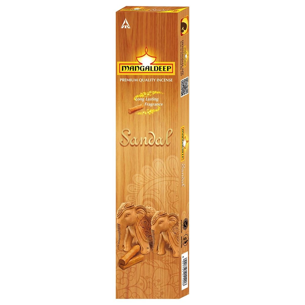 Mangaldeep Sandal Agarbatti - Pack of 76/84 Sticks