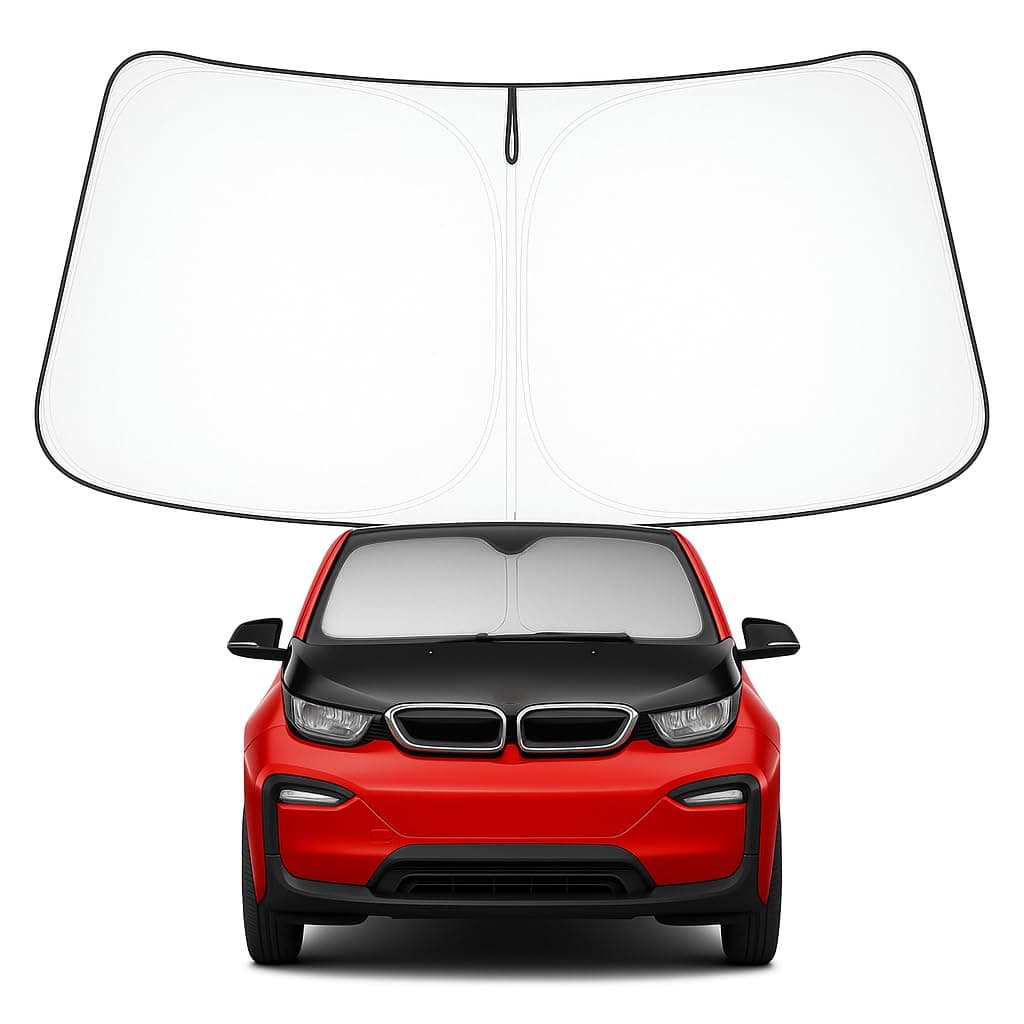 Proadsy Front Windshield Sun Shade Foldable Sunshade Protector Custom Fit 2014-2022 BMW i3 Accessories 2025 Upgrade