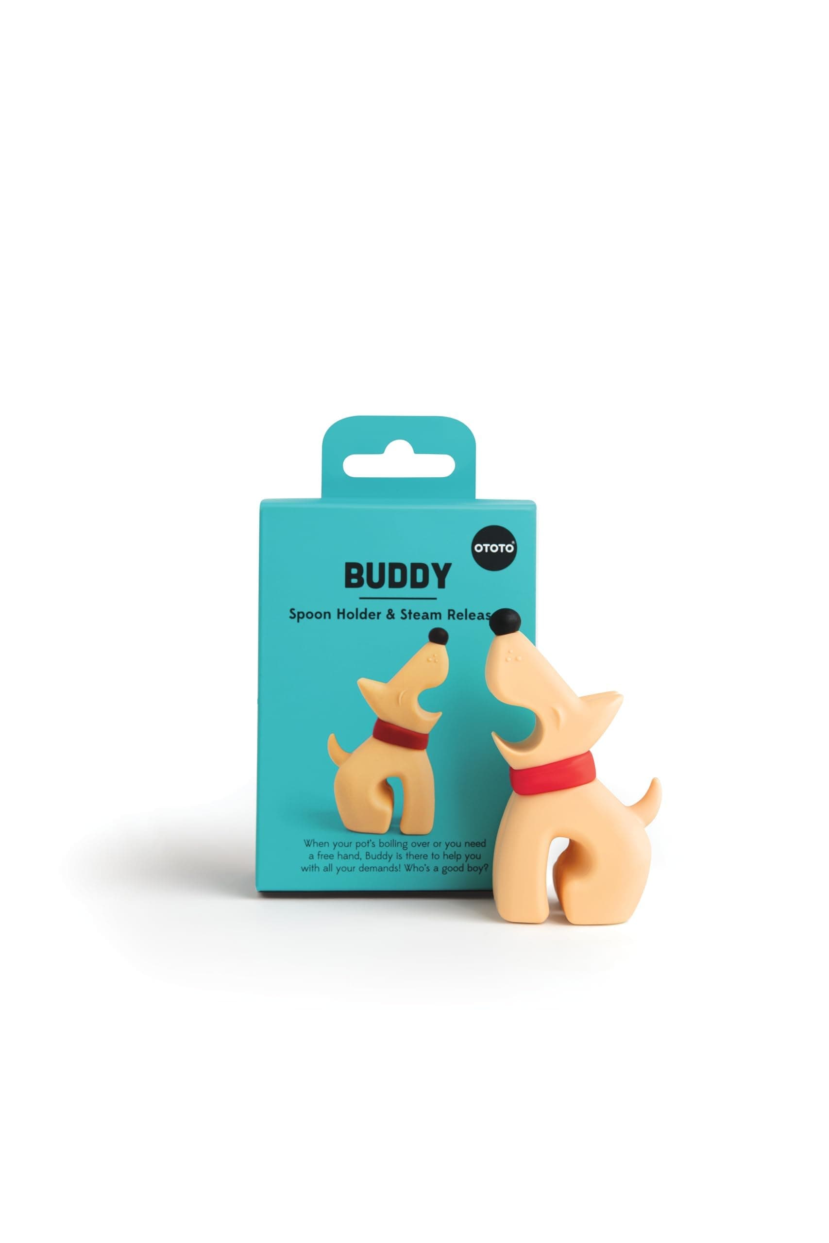 OTOTO Buddy Dog Kitchen Spoon Holder - Cooking Spoon Rest for Kitchen Counter - Spatula, Ladle Holder,