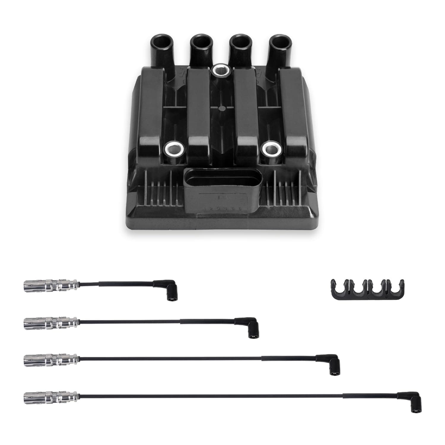 ENA Set of 1 Ignition Coil with Wire Set Compatible with Volkswagen Beetle Glof City Jetta Replacement for UF484