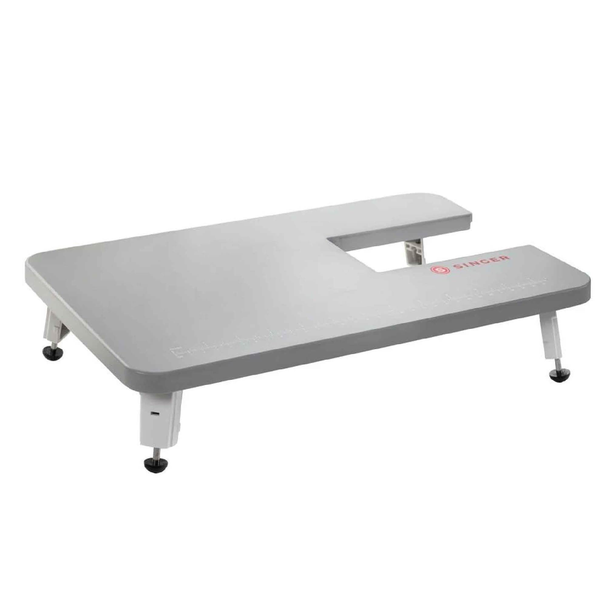 SINGER Grey Expansion Table for Heavy Duty Machines 4411 4423 4432 4452 5511 5523 5532 6335 | Supports Large Projects | Stable Surface, Folding Legs