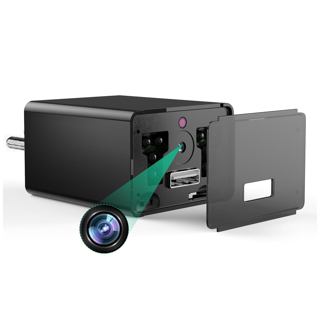 CAPOXO 1080p Full HD Wired Security Camera with Night Hd Vision, Loop Recording, Motion Detection, 24-Hour Recording, 220V Power Supply, Up to 128GB SD Card Support