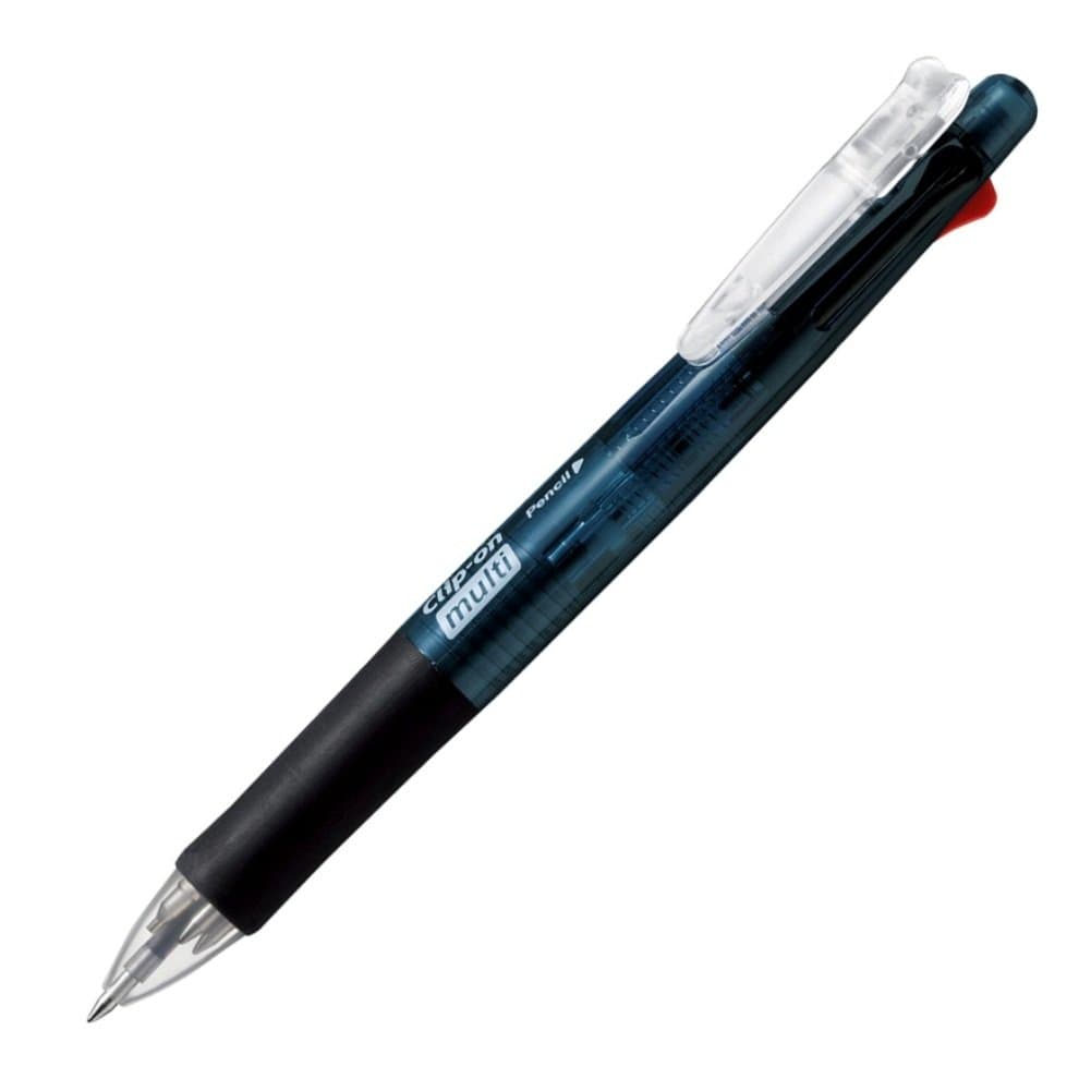 Zebra Clip-On Multi Color Multifunctional Pen, Black Barrel (B4SA1-B)