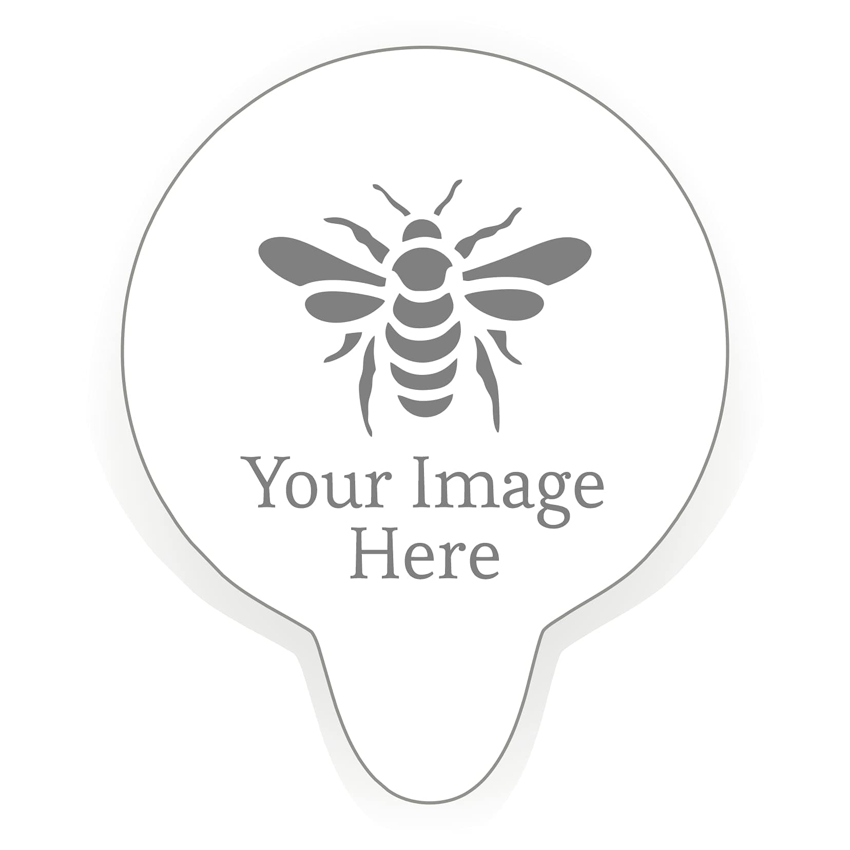 Custom Stencil. White Acrylic Reusable Coffee Cappuccino Cocktail Cupcake Cake Art Stencil (Stencil Only)