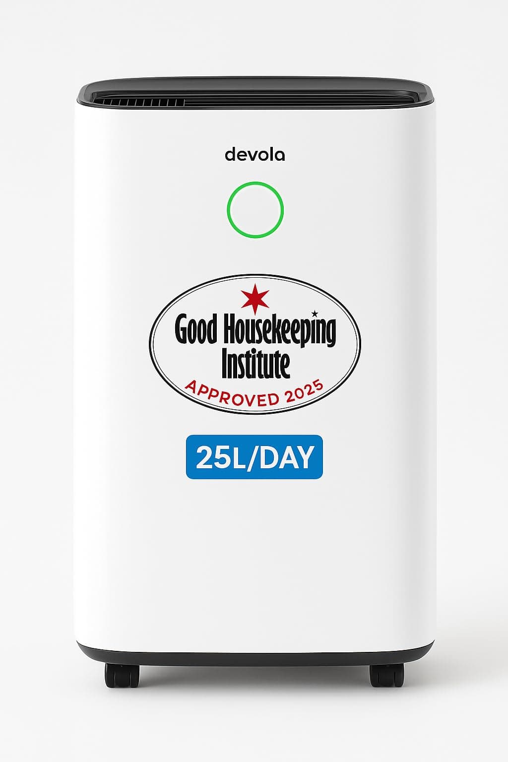 Devola 25L/day Low Energy Dehumidifier, Quiet & Energy Efficient Dehumidifiers for Home & Air purifier With HEPA filter, Laundry Mode