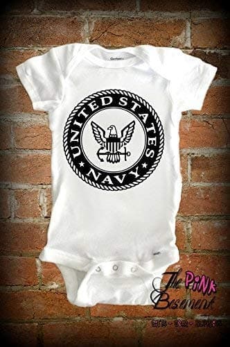 U.S Navy Military Seal Personalized Babies Pilot Crew Baby Clothes Clothing Unisex Boys Girls Newborn Infant Shower Gift Clothing Jumper Jumpsuit Bodysuit One piece Pajamas One-piece Romper