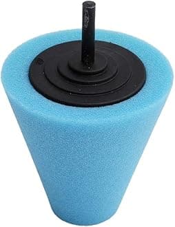 Sevenfly Wheel Sponge Buffing Polishing Cone for Automotive Car Wheel Hub Care Metal Polish Buffing Polishing Ball(Blue)