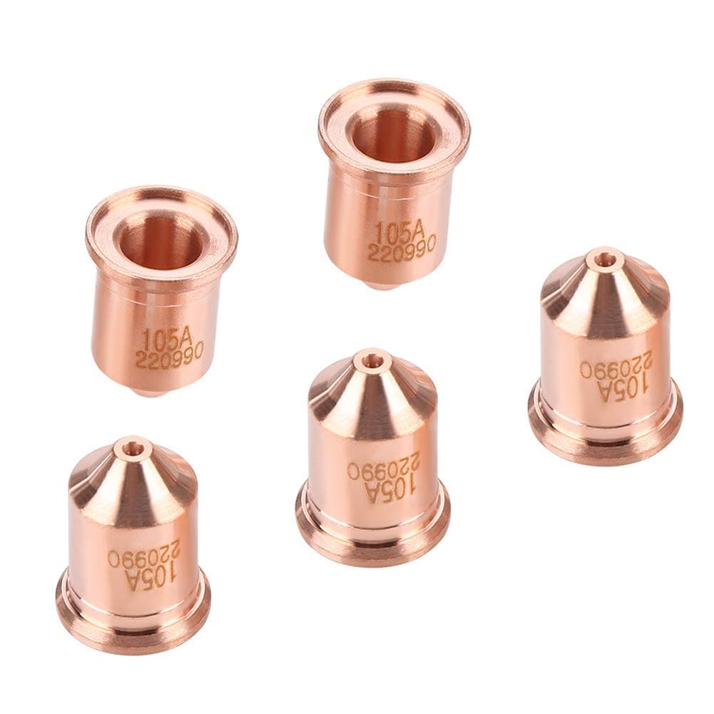 5pcs 220990 Plasma Cutter Nozzles Torch Tips Consumables for MAX65 Cutting Machine