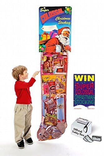 Sand Scripts SIX Foot Giant Toy Filled Holiday Stocking - Standard