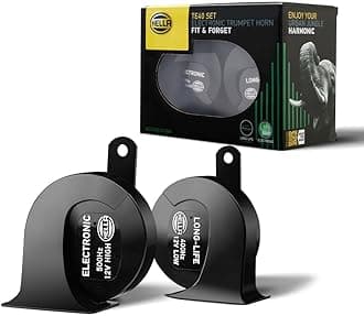 Trumpet Horn - eLONG-LIFE HORN TE40 SET - 12V - 112dB(A) - Frequency range from: 400Hz - Frequency range to: 500Hz - High Tone/Low Tone - Electric - Quantity: 2-3FH 007 728-981