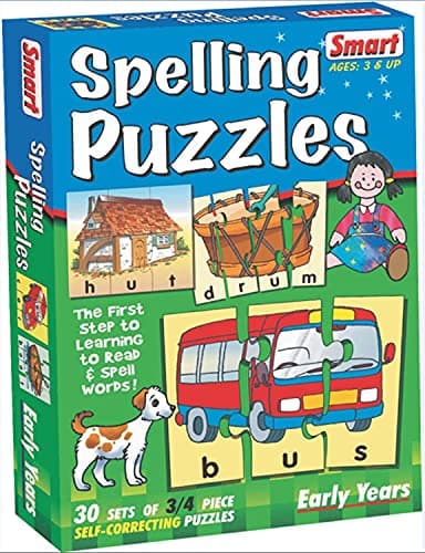 Smart Spelling Puzzles (Multi-Color, Set Of 30)
