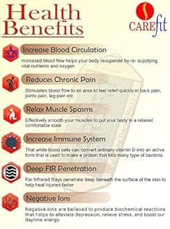 Carefit GoldSun PEMF Red Light Full Body Therapy Mat | Infrared Heating with Korean White Stones