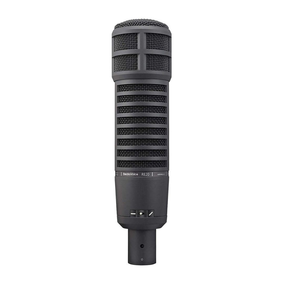 Electro-Voice RE 20 Wide diaphragm cardioid dynamic brodcast microphone, variable-D to minimize proximity effect