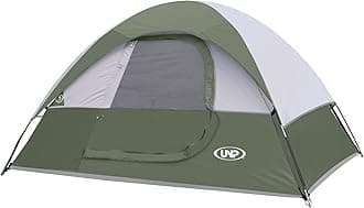 Camping Tent 2 Person, Waterproof Windproof Tent with Rainfly Easy Set up-Portable Dome Tents for Camping…