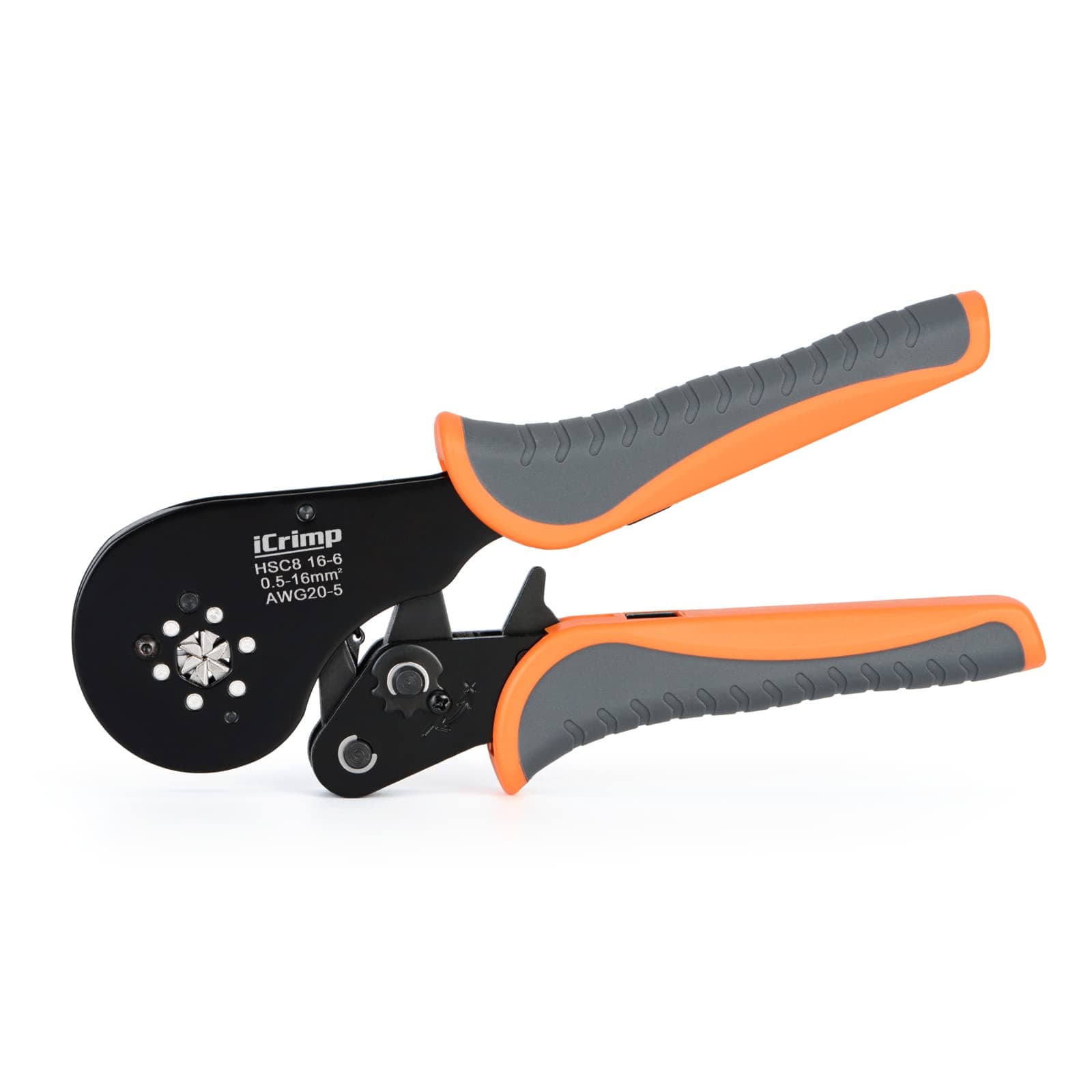 IWISS HSC8 16-6 Upper Range Crimp Tool for 20 to 5AWG End Sleeve Ferrules Ratcheting & Self-adjustable
