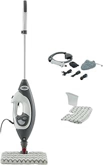 Shark Floor & Handheld Steam Cleaner [S6005UK] Klik N' Flip, Lift-Away, 5 Accessories, 2 Settings, Grey/White