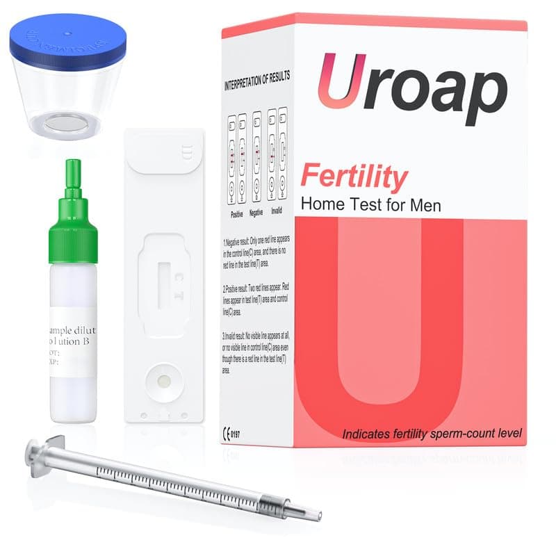 Home Fertility Test Kit for Men - Sperm Count Test at Home - Men Sperm Private Test - Easy to Read Results